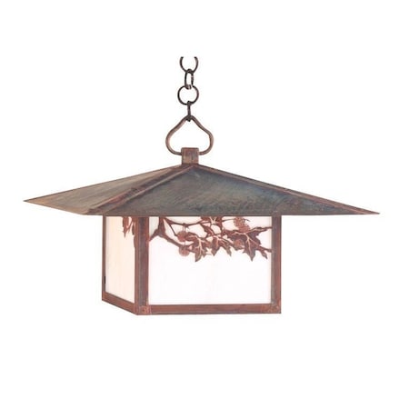 Arroyo Craftsman 20" Monterey Pendant Without Overlay (Empty), Bronze, Cream Glass MH-20ECR-BZ
